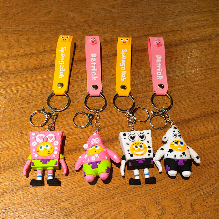 Wholesale Cartoon Silicone Doll Keychain JDC-KC-Tingm297