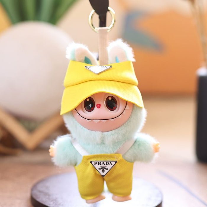 Wholesale cute vinyl rabbit pendant plush toy doll little rabbit bag pendant keychain doll