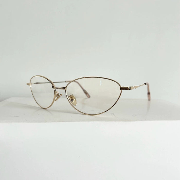 Wholesale Retro Future Technology Metallic Cat Eye Sunglasses Anti UV Sunglasses Fashion Texture