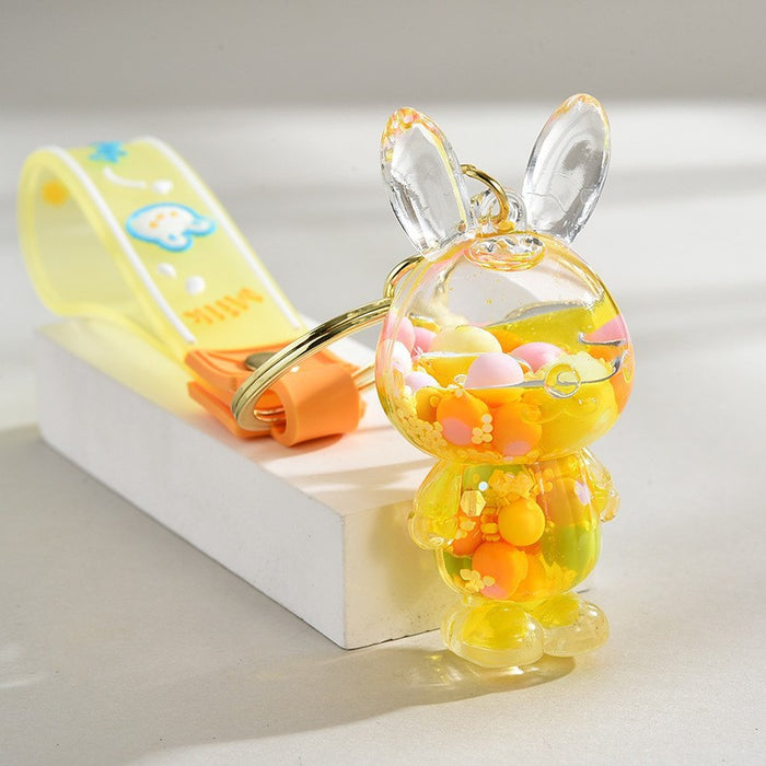 Wholesale Cute Beaded Sand Bottle Keychain