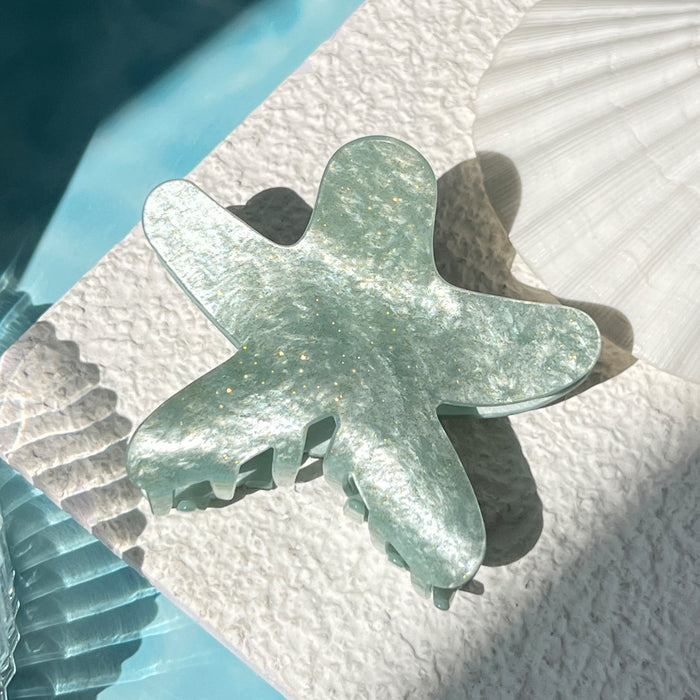 Wholesale Starfish Five-Pointed Star Acrylic Hair Claw Clip Cute Women' s Fashion Accessory