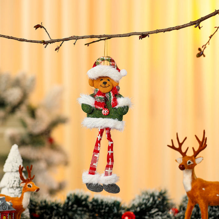 Wholesale Long-Legged Christmas Pendant Doll Christmas Small Gift Christmas Tree Pendant Decoration