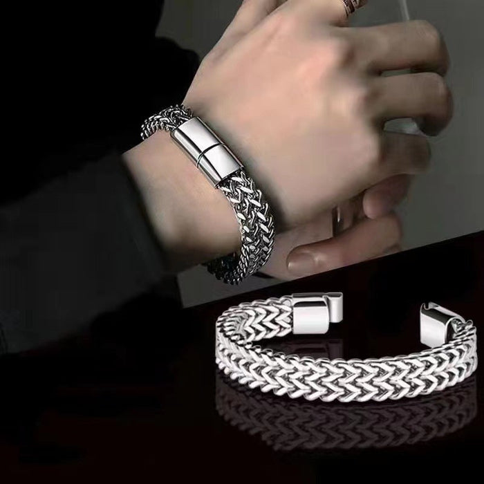 Wholesale hip-hop Stainless Steel fish scale punk Men's Bracelets