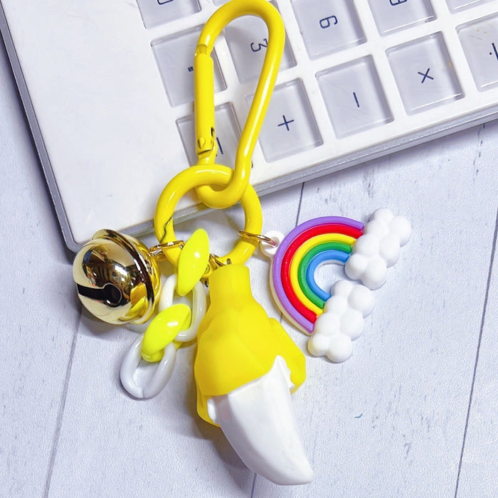 Wholesale cute fruit resin Keychains