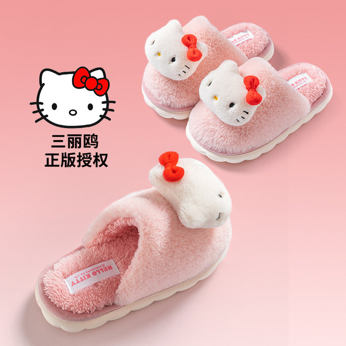 Wholesale Cotton Slippers Women' s Cute Home Indoor Baotou Cotton Slippers Warm Wool Slippers Slippers Winter