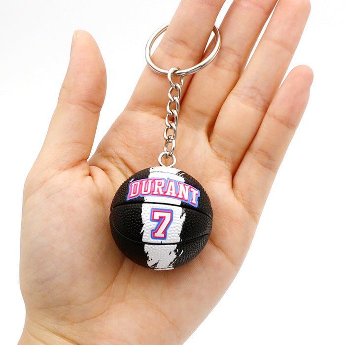 Wholesale PVC Letter Basketball Keychain JDC-KC-QLPing007