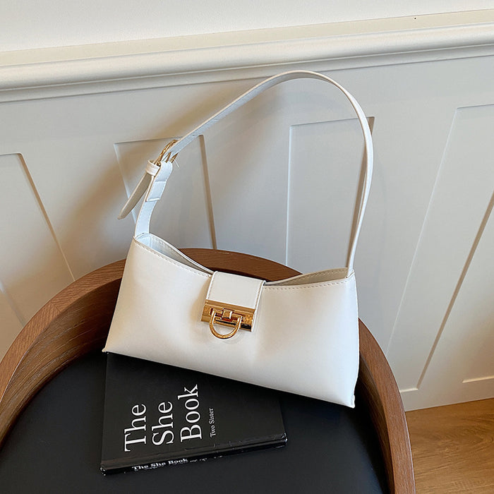 Wholesale Pu Shoulder Bag Modern Urban Simplicity Black Daily Casual Fashion Accessory
