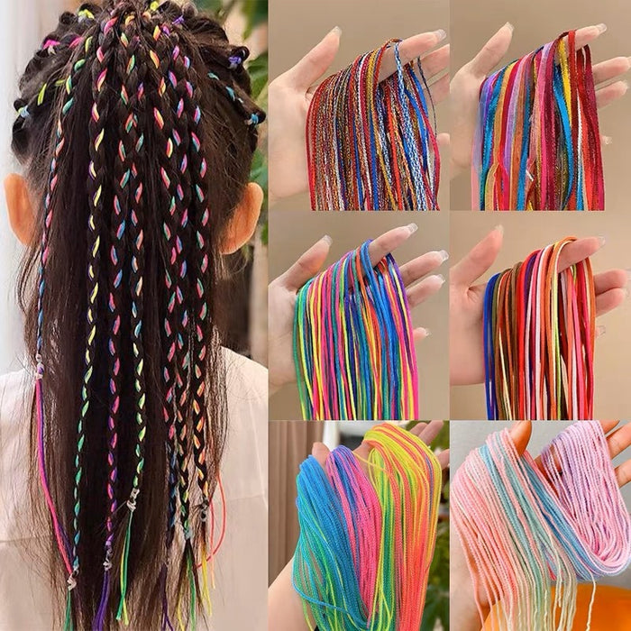 Wholesale Children's Braided Hair Colorful Rope Hair Accessories Girl's Dirty Hair Braids Rope