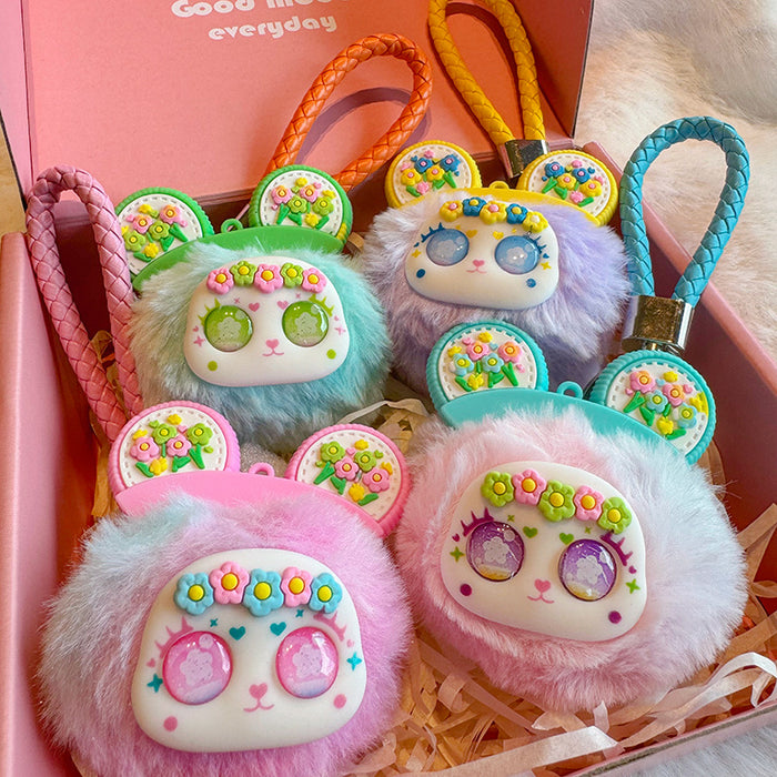 Wholesale Plush Keychain Fur Ball Pendant Soft Cute Bear Plush