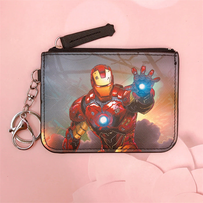 Wholesale PU Cartoon Printing with Key Ring Coin Card Holder JDC-WT-YaLL014