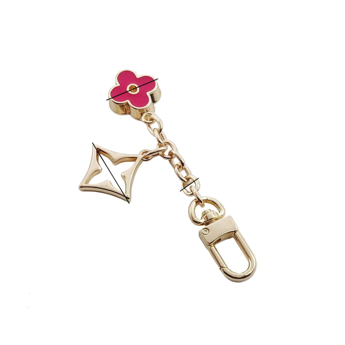 Wholesale Metal four-leaf clover extension chain metal keychain