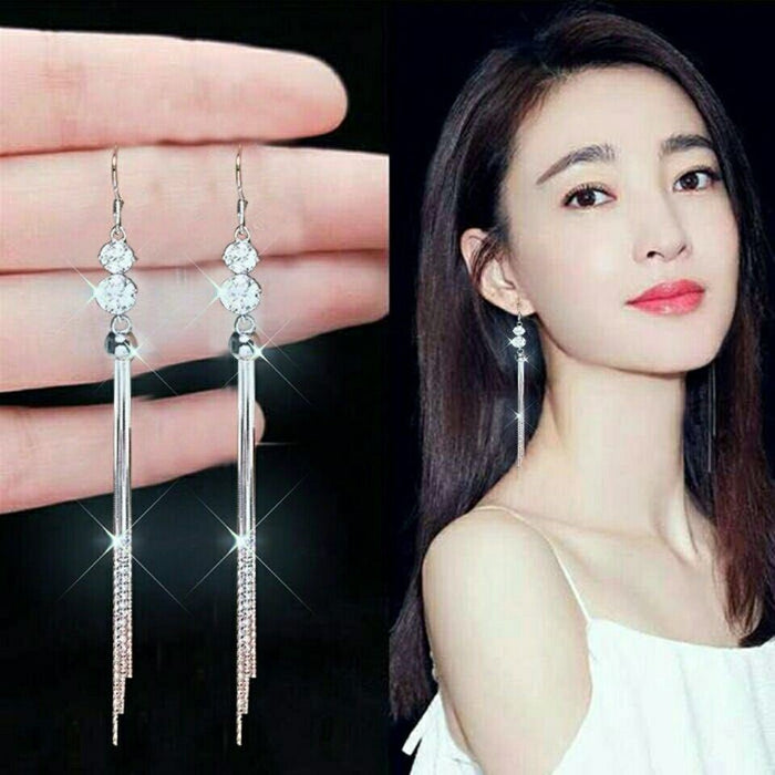 Wholesale 925 Sterling Silver Hook Tassel Earrings Women's Ear Drop Foreign Style Ear