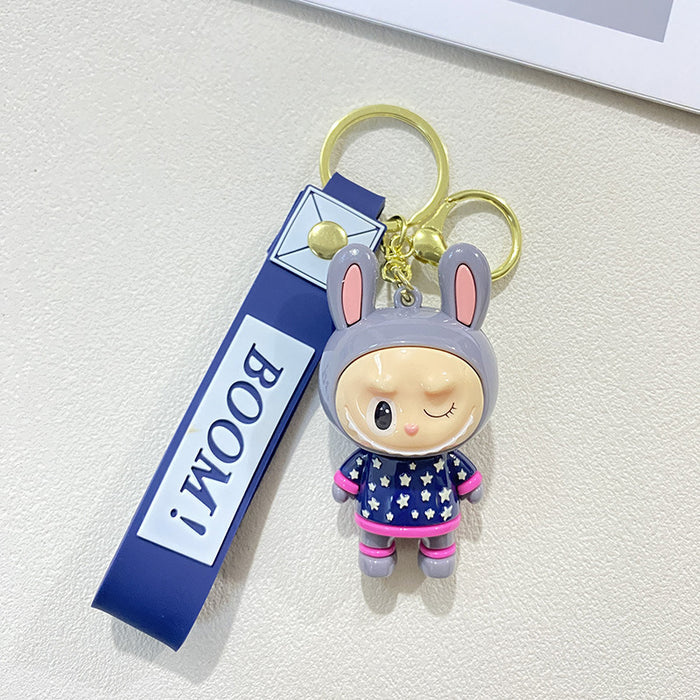 Wholesale Creative Cartoon Cute Soft Rubber Doll Keychain