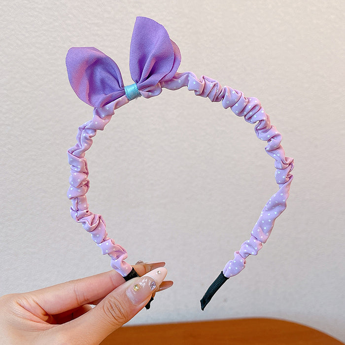 Wholesale Children' s headband girls non-slip baby hairpin headdress little girl rabbit ear bow headband