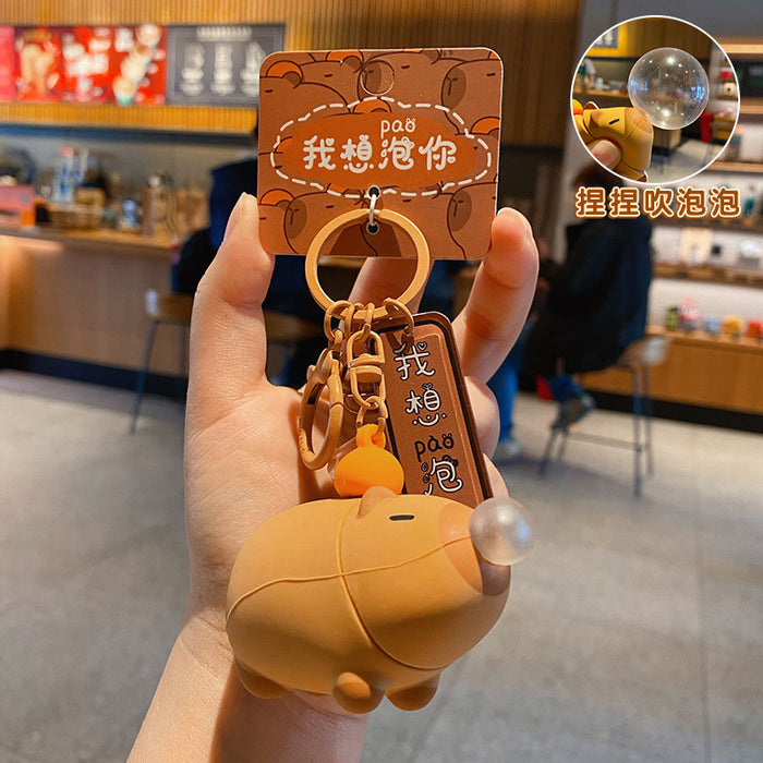 Wholesale  Doll Cute Cartoon Keychain Female Pendant Children's Doll Keychain