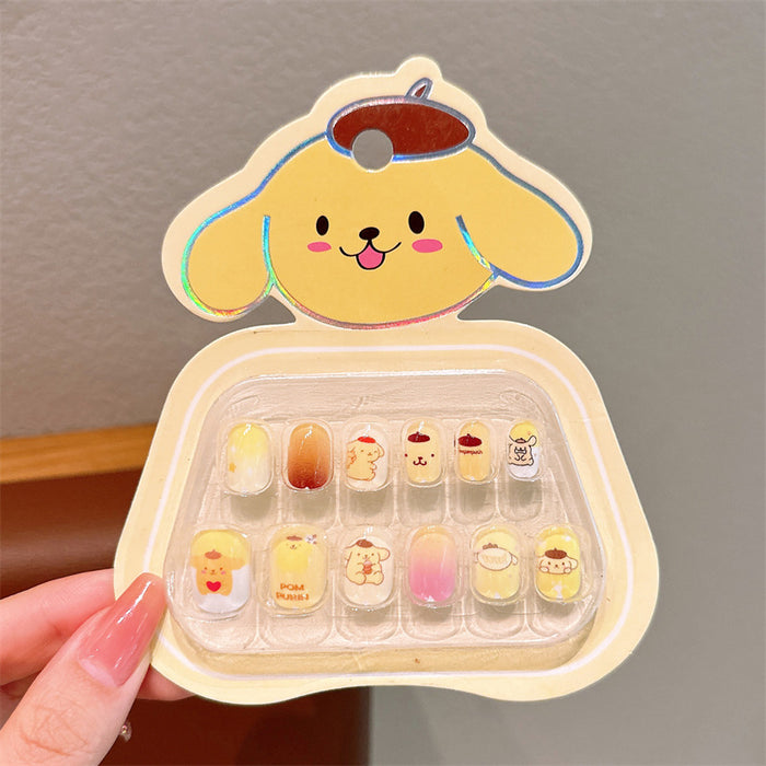 Wholesale Cartoon Sweet Little Girl Cute Nail Stickers