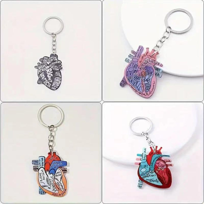 Wholesale Heart Shape Cartoon Acrylic Key ChainJDC-KC-Went002