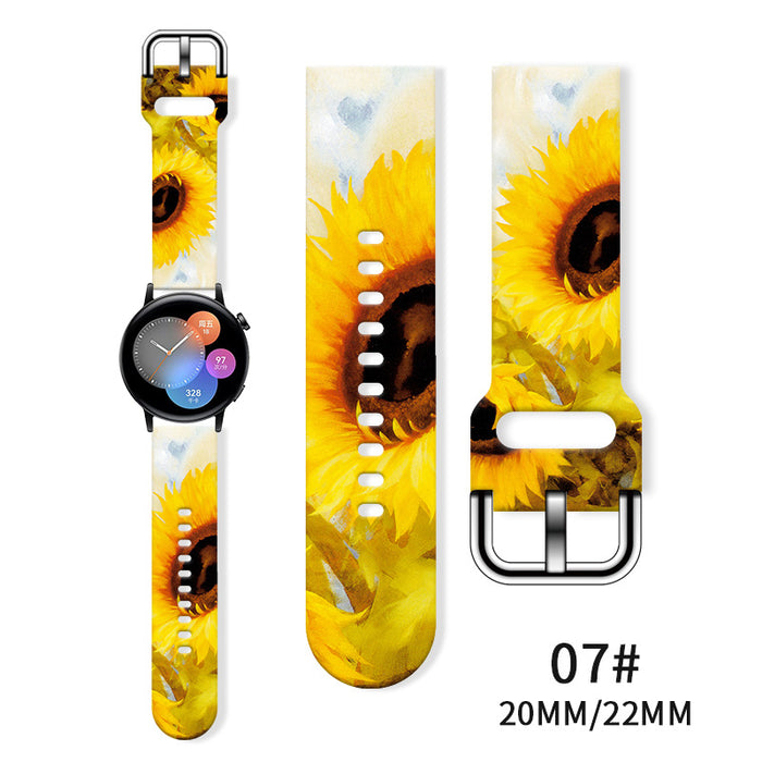 Wholesale Printed  Tpu Watch Strap Wrist Strap JDC-WD-NuoQi085