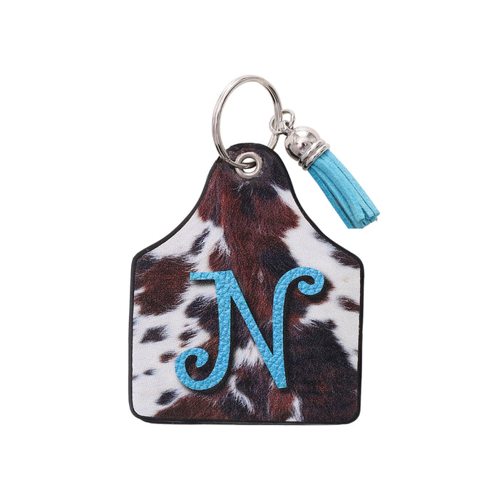 Wholesale Leather Western Style Cow Pattern Animal Keychain JDC-KC-YiTian004