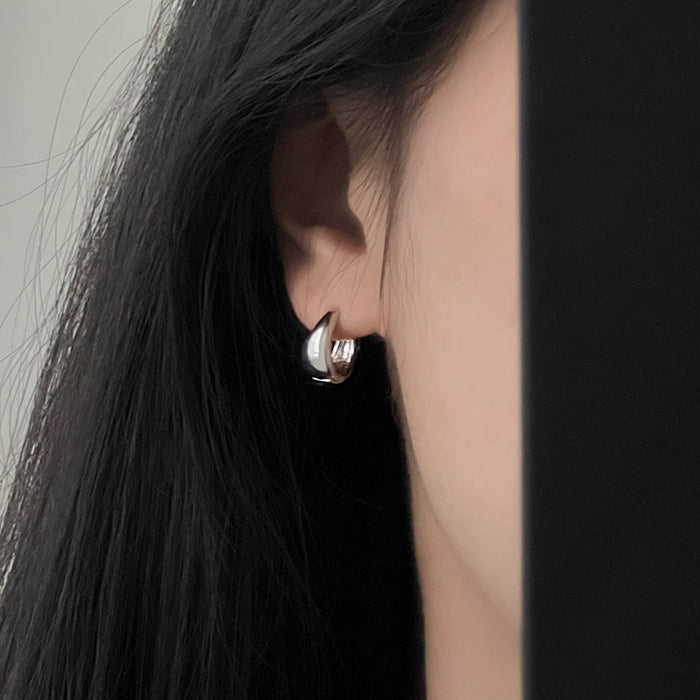 Wholesale Earrings, Silver Needles, Earrings, Women's Simple Earrings, Earrings, Bone Nails, High End Circles, Earrings