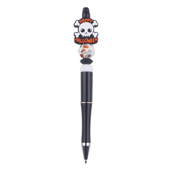 Wholesale Halloween Cartoon Silicone Plastic Bead Pen JDC-PN-GuangTian007