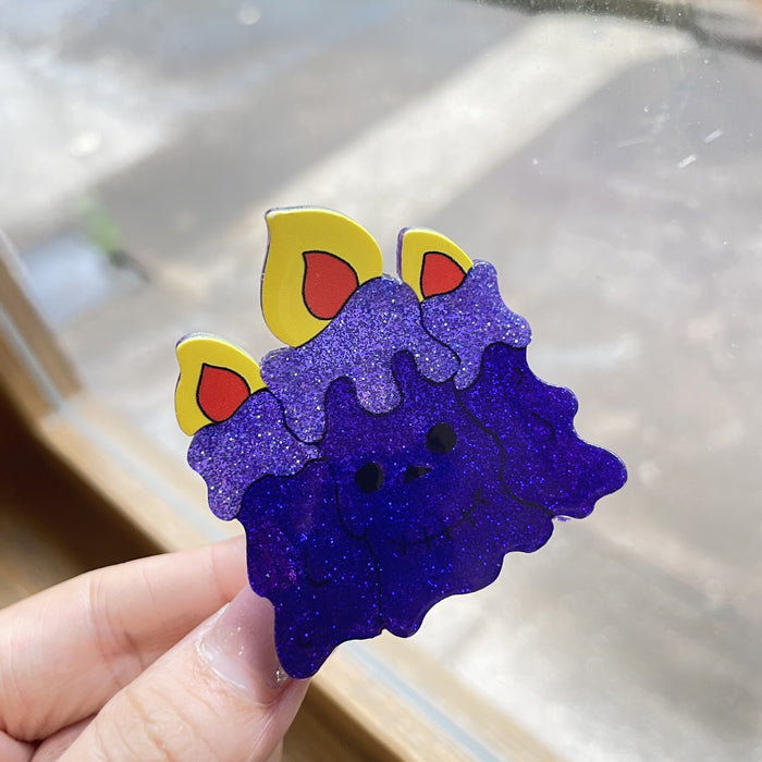 Wholesale Halloween Original  Pumpkin Acrylic Grab Clip Magic Cap Carson Hair Accessories Bat Back Head Cross-border Hair Accessories for Women