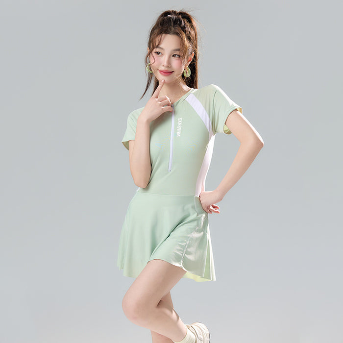 Wholesale Swimsuit one-piece sports casual skirt style hot spring professional swimsuit wholesale