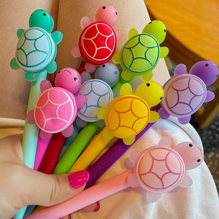 Wholesale Tortoise Ballpoint Pen Press-type Oil Refill  Cylindrical Pen Oil-based Ballpoint Pen