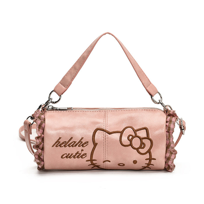 Wholesale Cute cartoon embroidered shoulder bags with a handle.