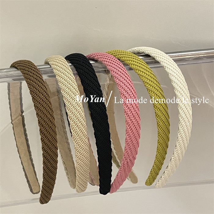 Wholesale Wool twill female temperament headband hair grottoes headdress hairpin