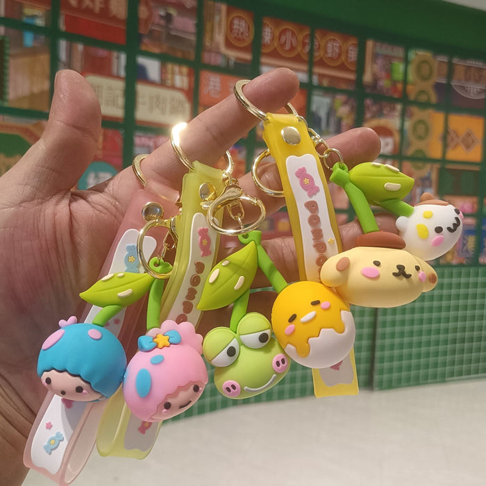 Wholesale Cartoon Silicone Anime Keychain JDC-KC-YiChang038