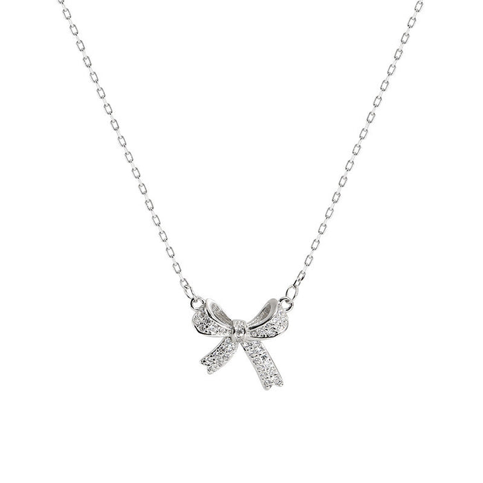 Wholesale Bow collarbone necklace