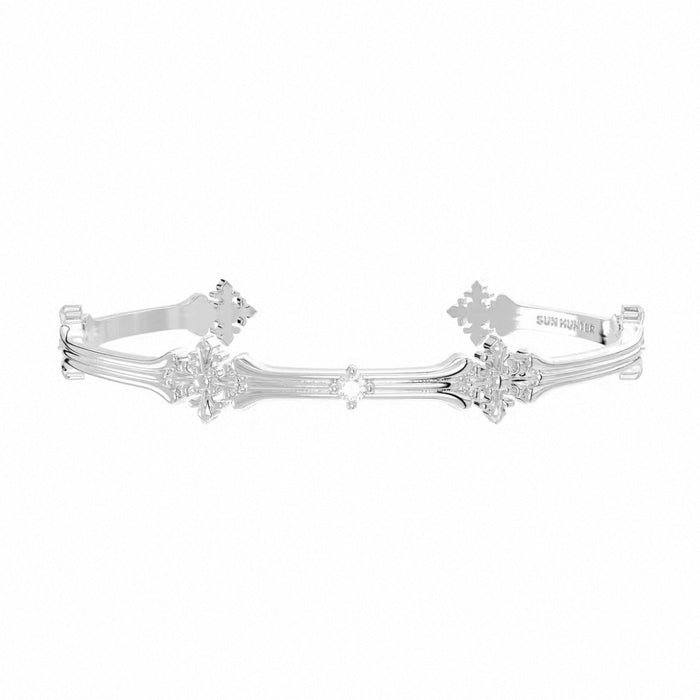 Wholesale Retro Iris Flower Bracelet Titanium Gold Tone Copper Gold Plated Unique Fashion Jewelry Accessory