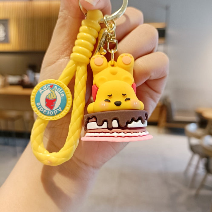 Wholesale Cartoon Silicone Doll Keychain JDC-KC-MingT253