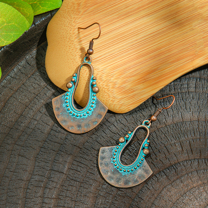 Wholesale Zinc Alloy Bohemian Turquoise Earring Set Fashion Jewelry Accessory MOQ≥2