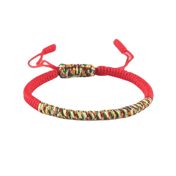 Wholesale red rope bracelet hand-woven adjustable diamond knot bracelet for men and women