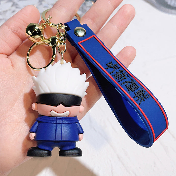 Wholesale Cartoon Silicone Doll Keychain JDC-KC-QiChao048