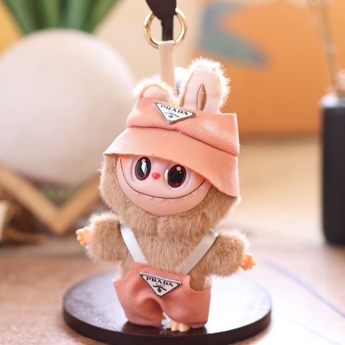 Wholesale cute vinyl rabbit pendant plush toy doll little rabbit bag pendant keychain doll