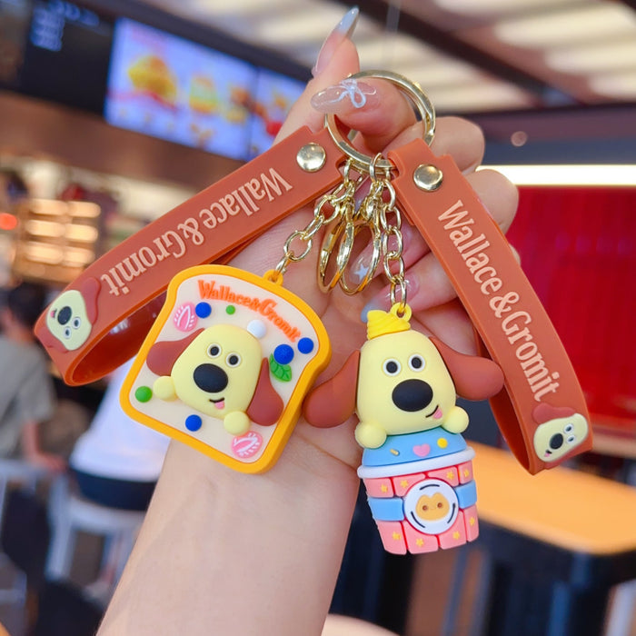 Wholesale Colorful PVC cute cartoon keychains