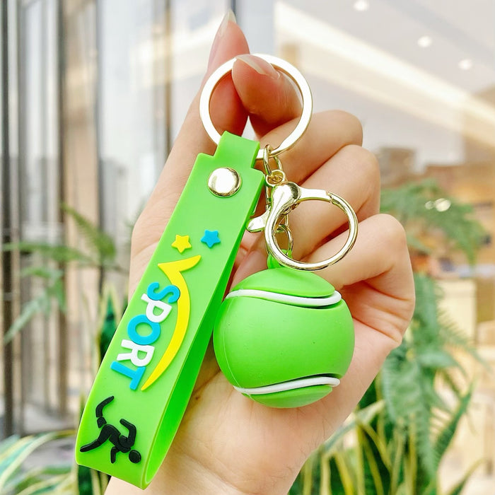 Wholesale 10PCS PVC World Cup ball keychain