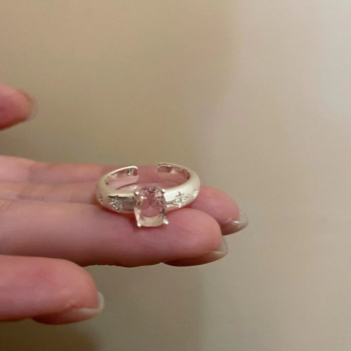 Wholesale Green butterfly open ring niche versatile ring