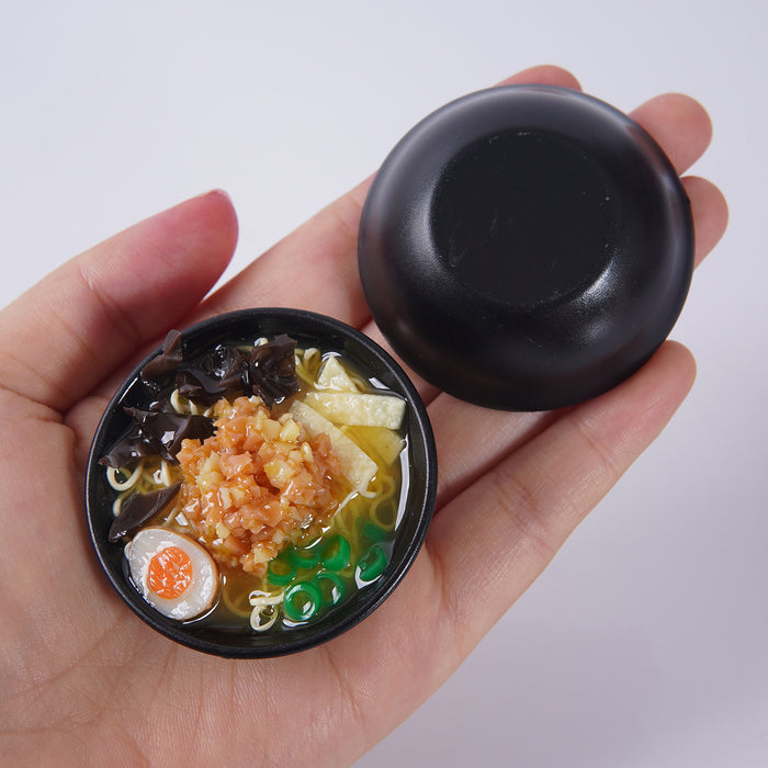 Wholesale PVC Simulated Seafood Ramen Keychain Bag Charm Decorative Accessory MOQ≥2