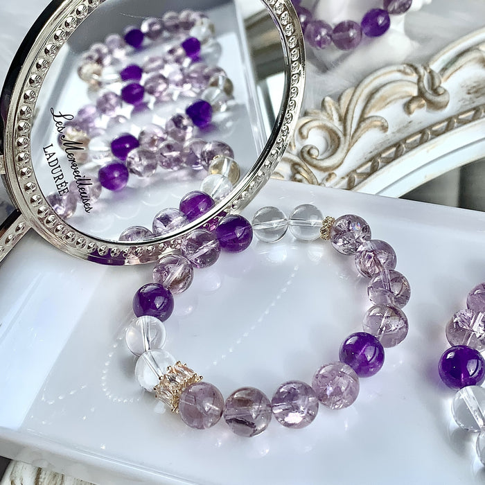 Wholesale Natural crystal bracelet, amethyst DIY original, niche design