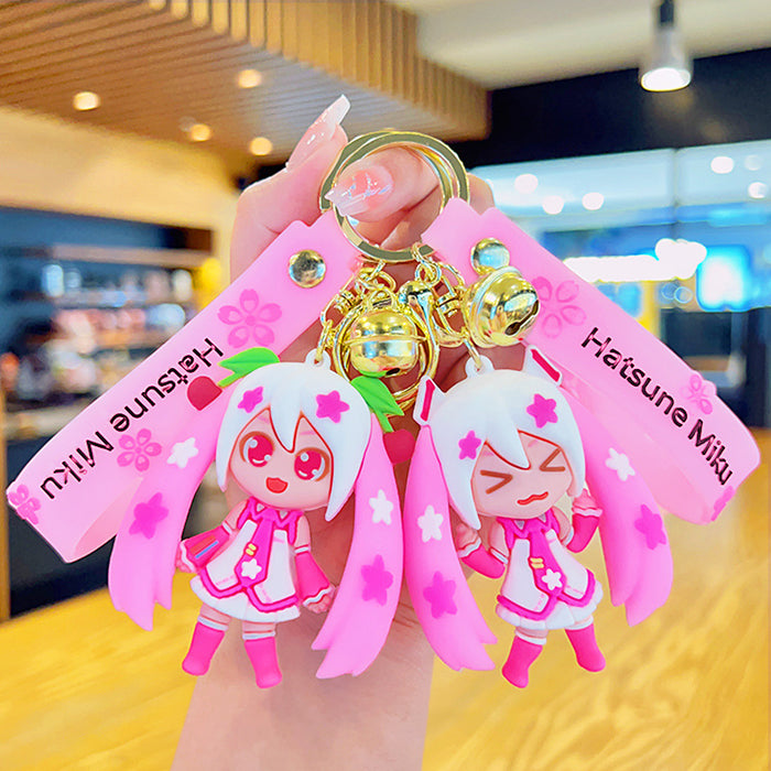 Wholesale Cartoon Twin Ponytail Beautiful Girl Keychain JDC-KC-YDao091