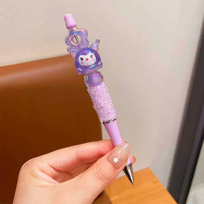 Wholesale Rhinestone Black Neutral Pen Cartoon Ballpoint Pen