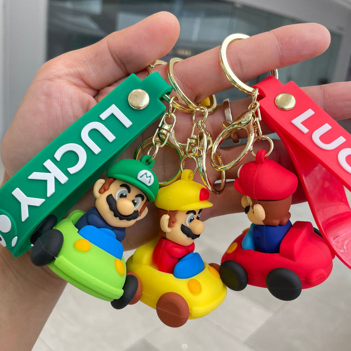 Wholesale Car keychain, cartoon doll, backpack pendant, keychain, car ornament, claw machine, small gift