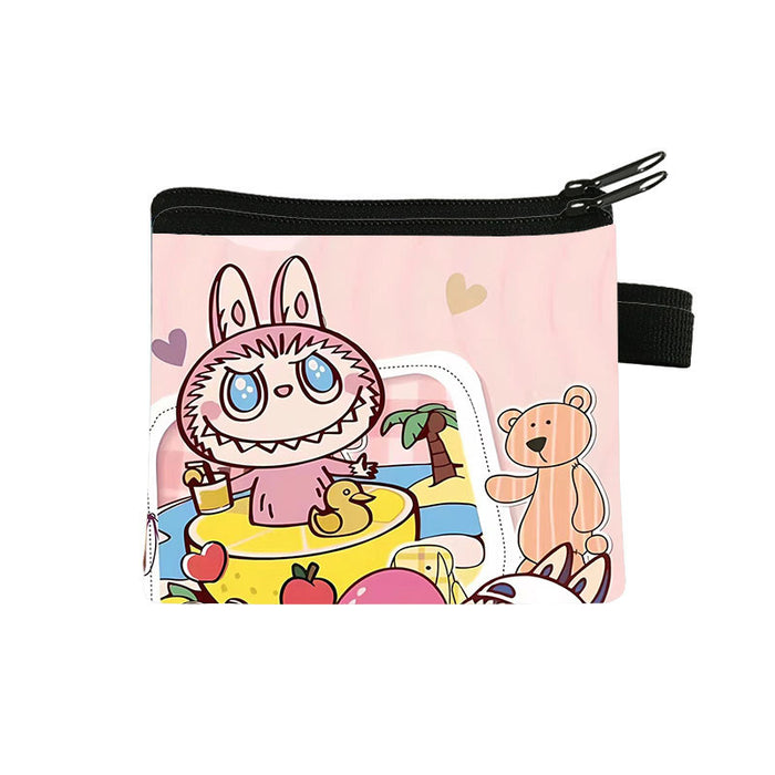 Wholesale Children's Coin Purse Portable Printed Student Card Holder Coin Key Polyester Wallet JDC-WT-Changs003