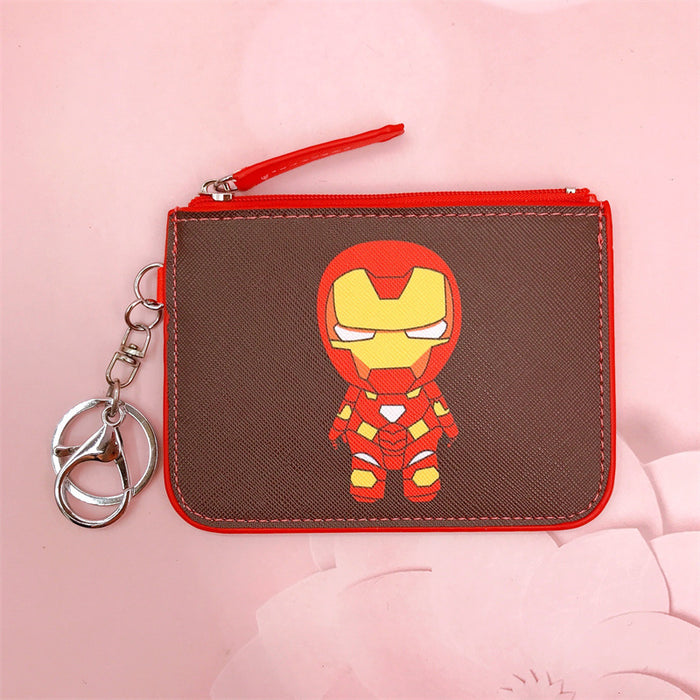 Wholesale PU Cartoon Printing with Key Ring Coin Card Holder JDC-WT-YaLL014