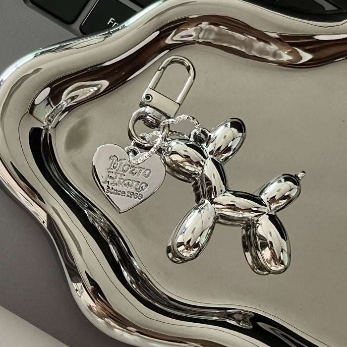 Wholesale Heart Balloon Dog Keychain Dark Cool Bag Pendant