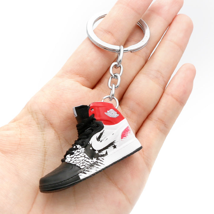 Wholesale PVC Mini Basketball Shoe Keychain JDC-KC-QLPing008